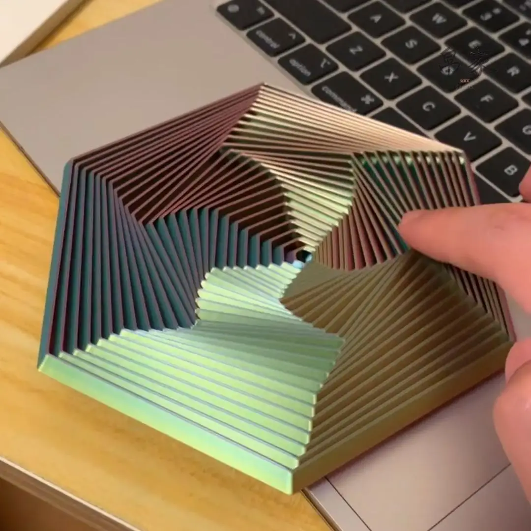 ثلاثية الأبعاد الطباعة تململ برج سداسية الضغط سداسية أشكال مختلفة هدايا السنة الجديدة سطح المكتب زينة لعب الأطفال #2