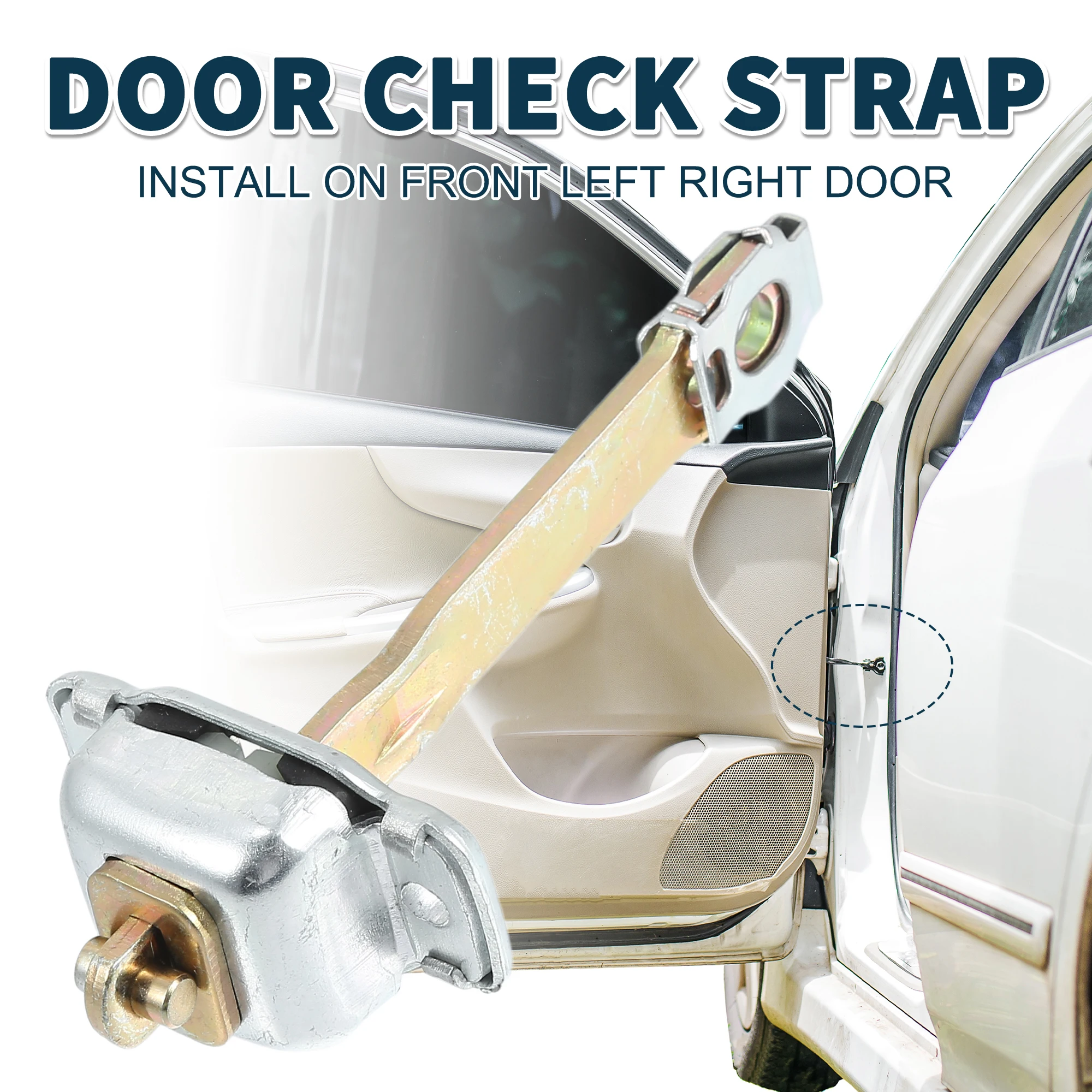 UXCELL Door Check Strap Stopper Limiter For VW Transporter T4 No.701837249A | Front Left Right Door Check Bracket Stop Door view 5