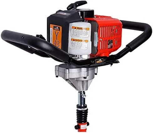 THUNDERBAY Partner Up 1 Man Earth Auger with 43cc, 2 Cycle Engine, with 8 Inch Diameter 36 Inch Long Earth Auger Bit