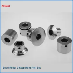 Bead Roller 3 Step Hem Roll Set Bead Roller Tipping Die Tool For 22mm Shafts