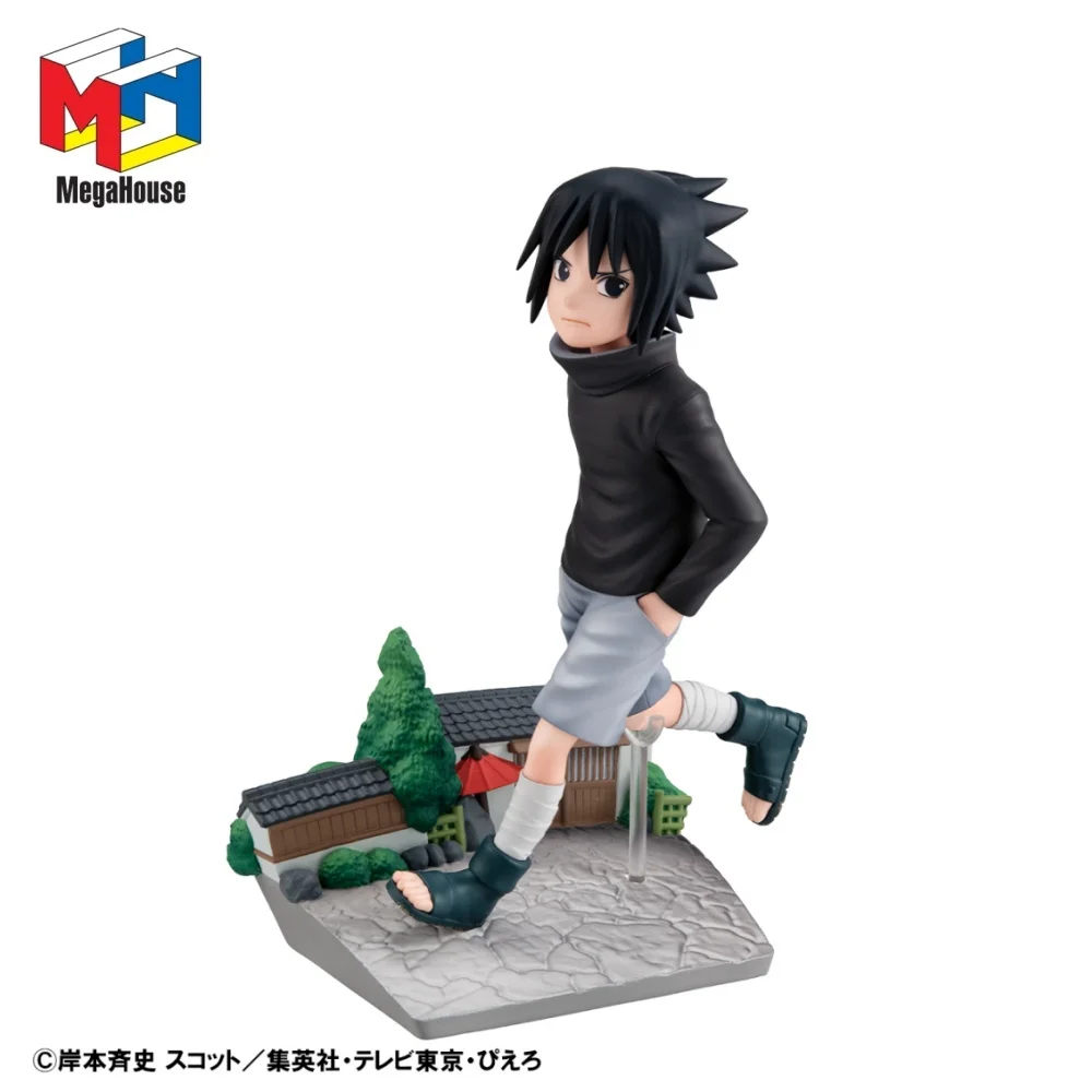 Megahouse NARUTO أنيمي UCHIHA SASUKE MH جوهرة عمل أرقام نموذج تمثال الأصلي Figuarts الديكور جمع اللعب