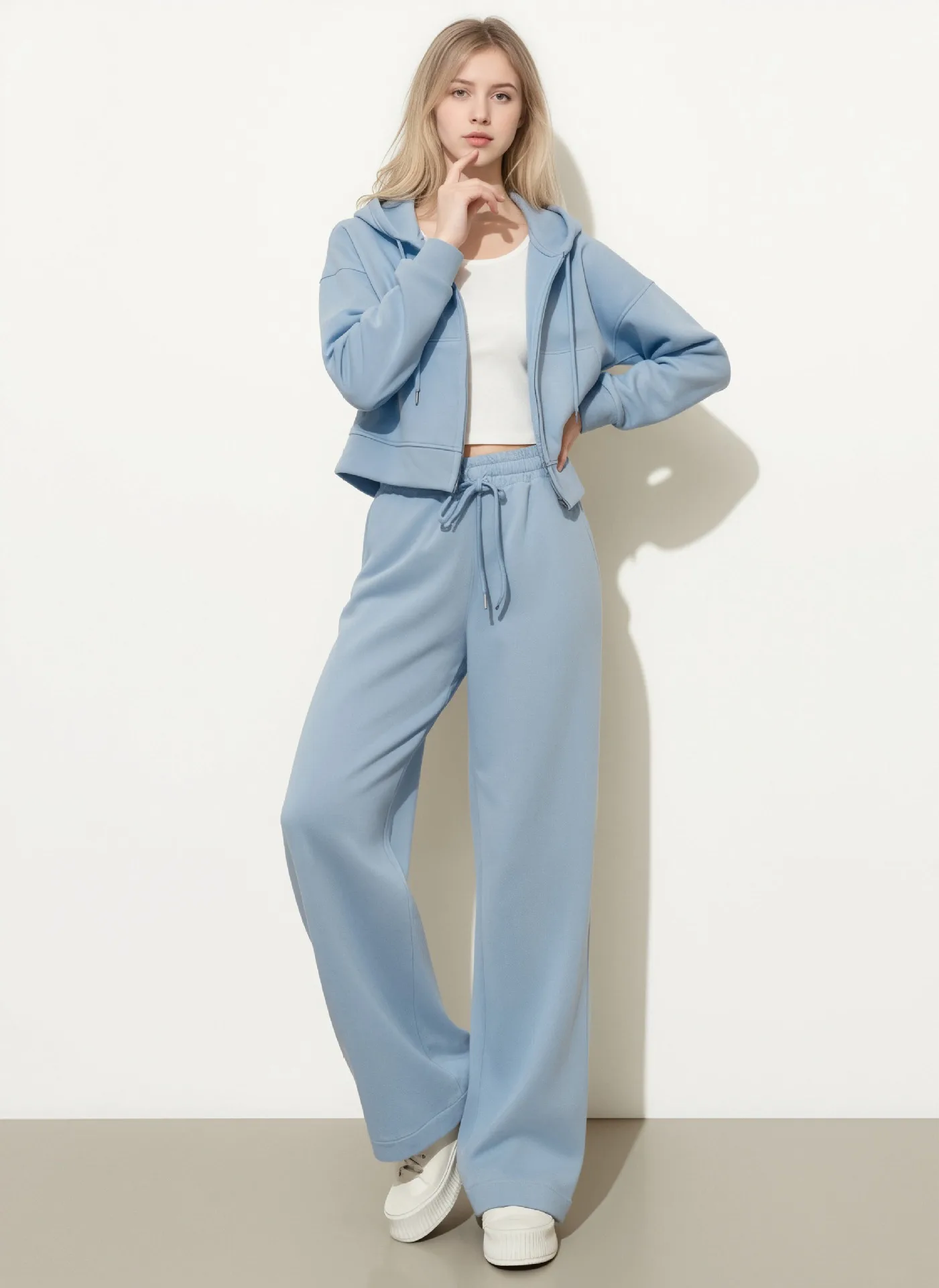 Series Women's Casual Sportswear Set for Autumn and Winter Daily Jogging, Featuring Street Fashion and Loose Fit