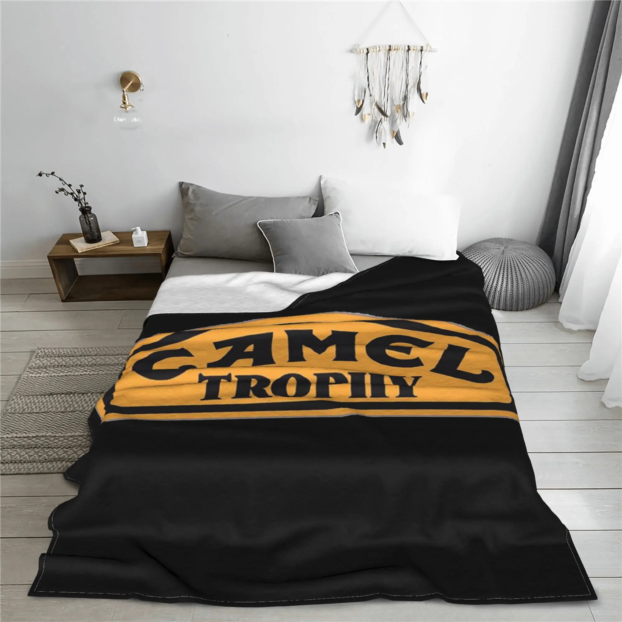 

Классические одеяла с логотипом Camel Trophy, дышащее флисовое одеяло для дивана, постельное белье, уличные пледы, покрывало, одеяло