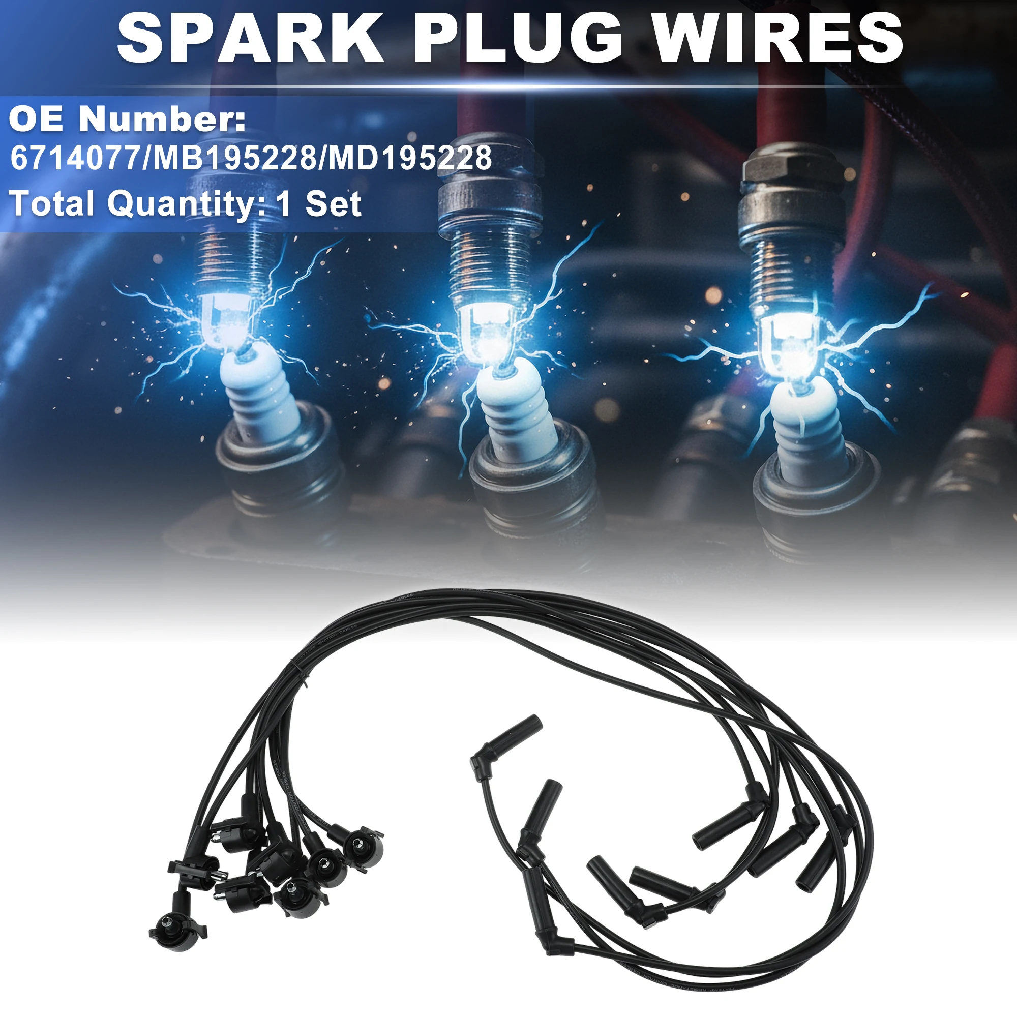 UXCELL 1 set Spark Plug Wire for Ford Explorer 1998-2000 6718109/F8PZ12259AA
