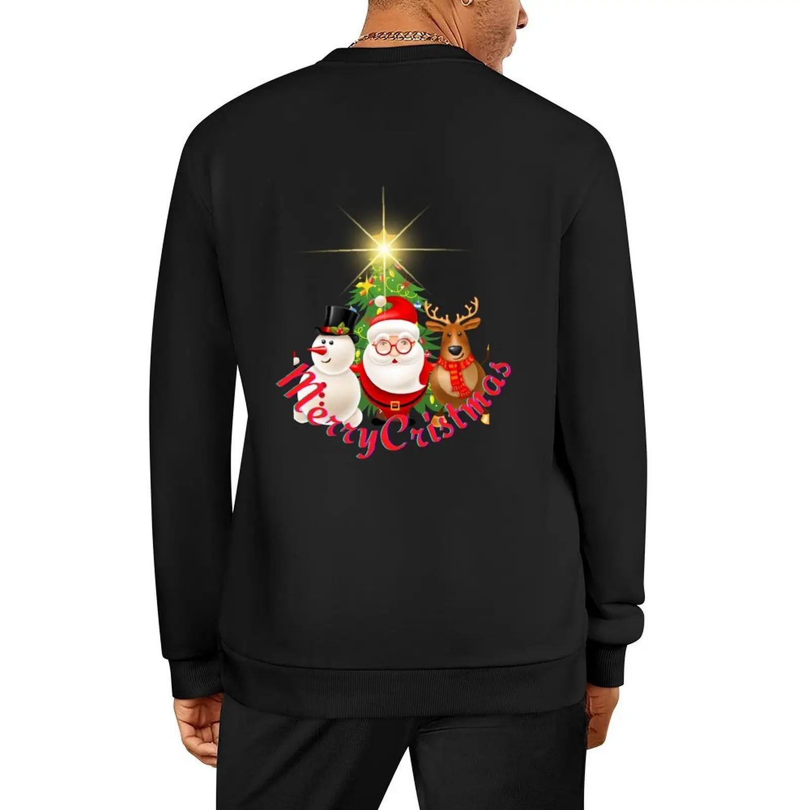 

Festive character Pullover men clothing autumn new products tracksuit men autumn new sweatshirt