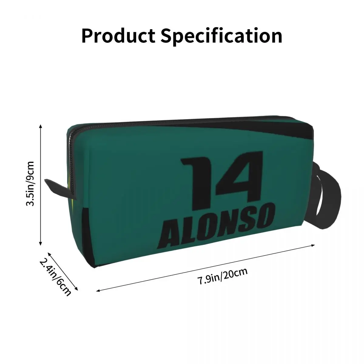 Cute Alonso Sports Car Travel Toiletry Bag for Women Cosmetic Makeup Bag Beauty Storage Dopp Kit