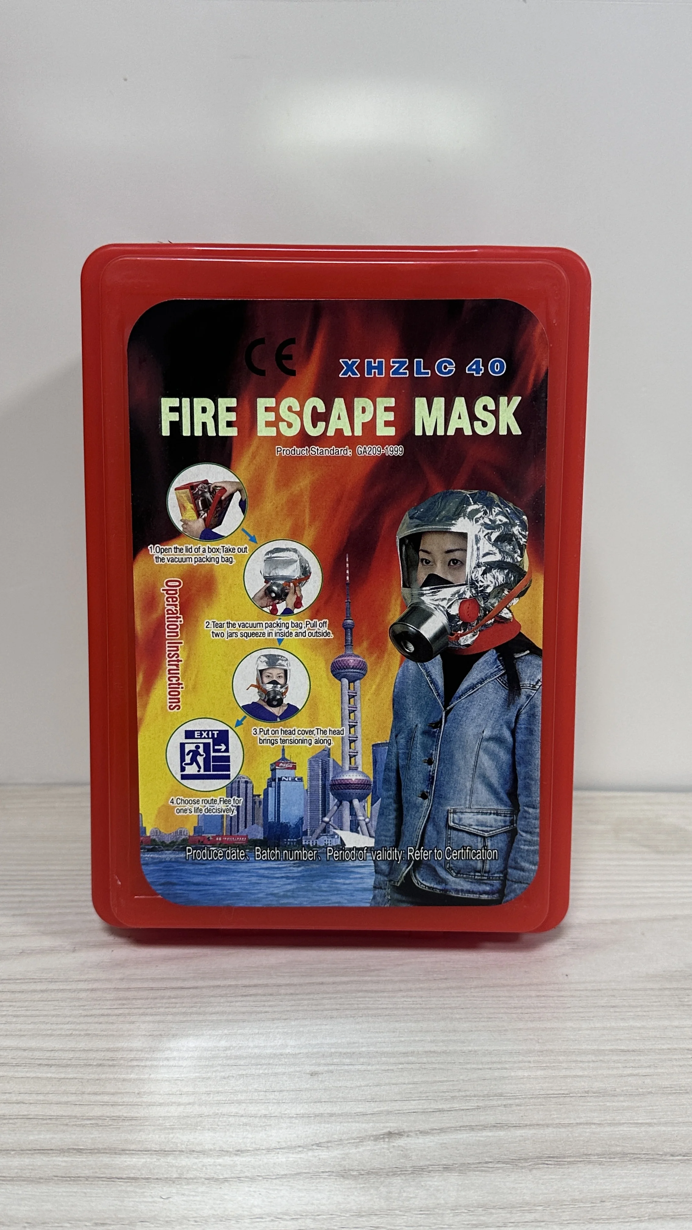 NEW Fire Emergency Escape Safety Mask 40 Minutes Protective Anti-smoking Fire Respirator Dust Carbon Respirator Mask Home Work