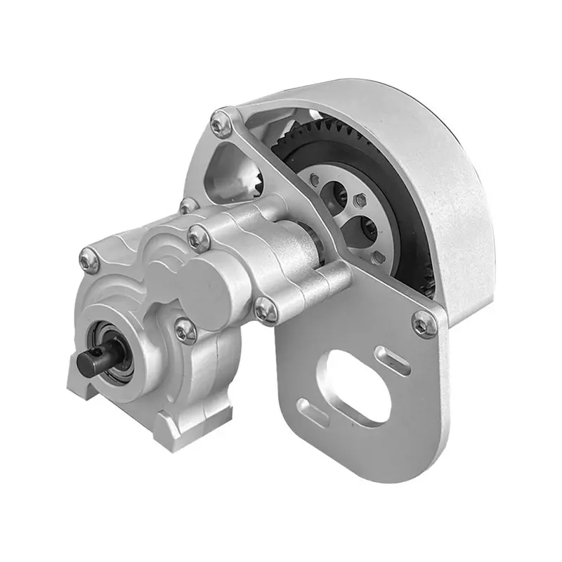 

WOWFU-Aluminum CNC Transmission Gearbox For SCX10 SCX10 II For 1/10 RC Crawler Axia Axle 90046 90047 Upgrade Part
