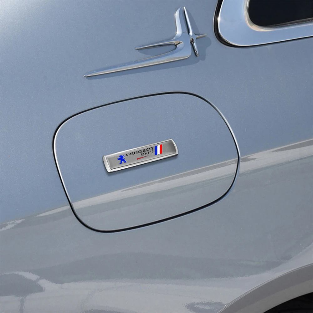 Car Styling 3D Metal Alloy Car Body Fender Side Window Emblem Stickers For Peugeot Sport 206 301 308 307 208 207 2008 3008 5008