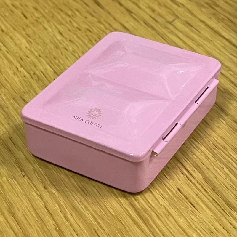 Blue/Pink Heavy Enamel Watercolor Paint Box Portable Travel Water Kettle Palette Art Students' Painting and Sketching Supplies