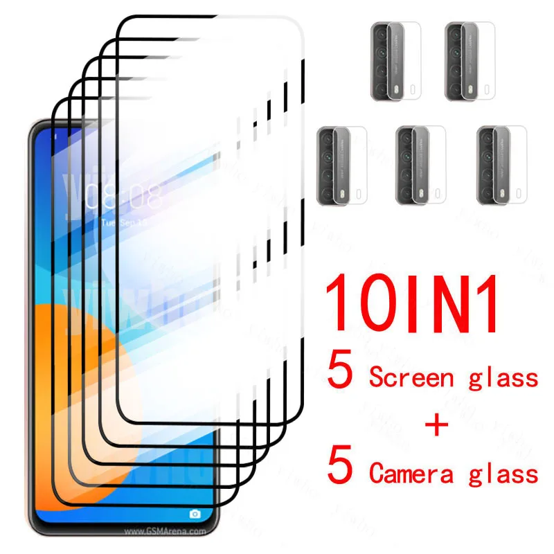 For Huawei P Smart 2021 Y7A Glass For Huawei PSmart 2021 PA-LX1 Full Tempered Glass For Huawei Y 7A Y7 A PPA-LX3 6.67 Lens Glass