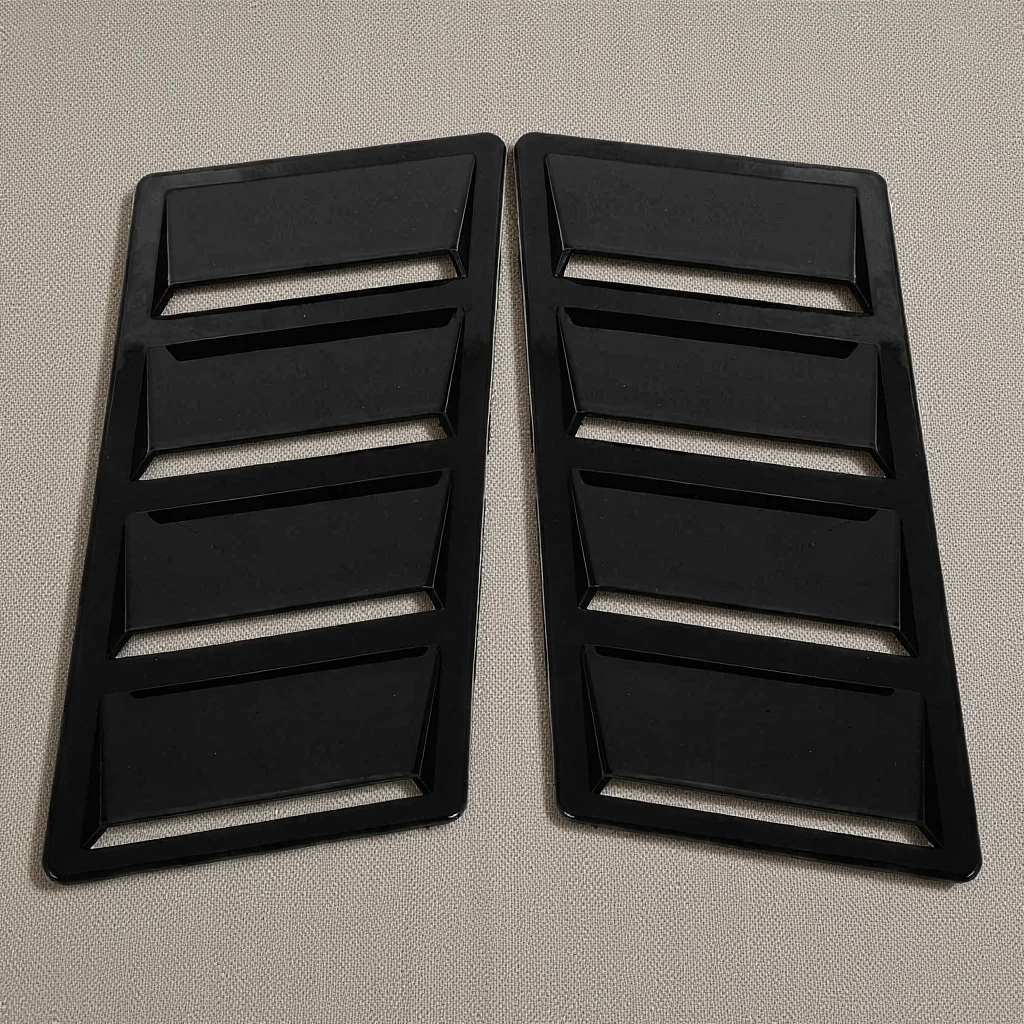 

2Pcs Universal Car Hood Vent ABS Air Scoop Cover Car Hood Vent Trim Decoration Auto Exterior Intake Trim for Vehicle Bonnet