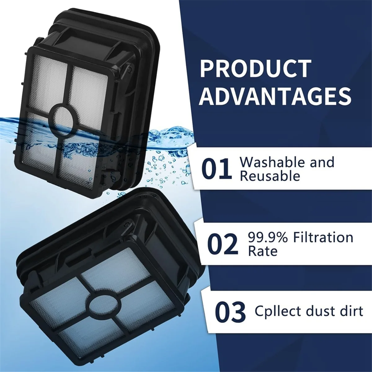 ชุดอะไหล่สำหรับตัวกรอง HEPA แบบม้วนแปรงหลายพื้นผิว2787 2554A 25542 25548