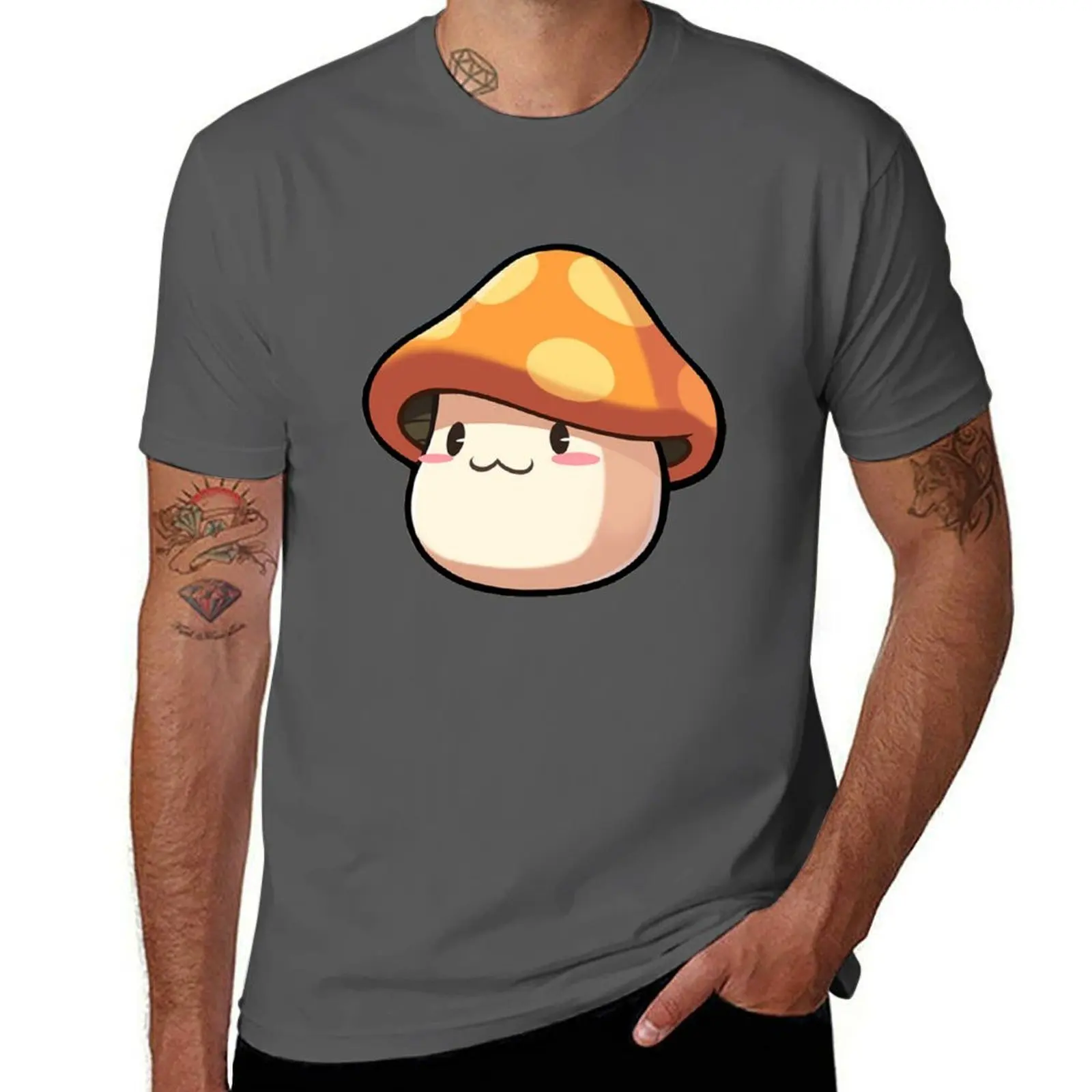 

Maplestory M Mushroom (cream background) T-Shirt t shirt man designer t shirts cotton 100% T-Shirt