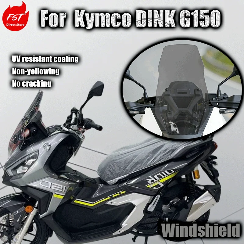 

For Kymco DINK G150 Extended Windshield Front Windshield G 150 Dedicated Parts Modification