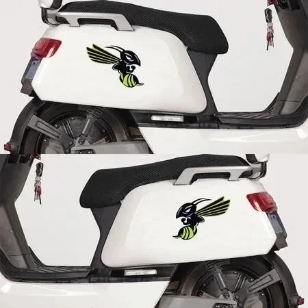 Adesivos refletivos para motocicleta jdm bumblebee, 2 peças, porta de carro, tanque de combustível, vinil, capacete de corrida, acessórios de decoração, decalques
