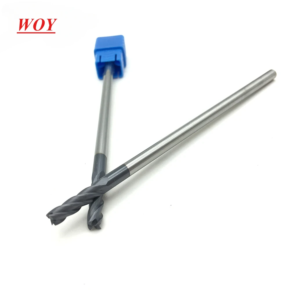 

WOY 4Flute 4.0*4D*100L HRC50 CNC machine tool solid carbide endmill Tungsten Steel Milling Cutter End Mill cuttering