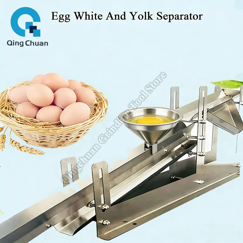 Egg White Yolk Separator Commercial 304 Stainless Steel Egg White Quick Egg Separator Baking Egg Liquid Filter