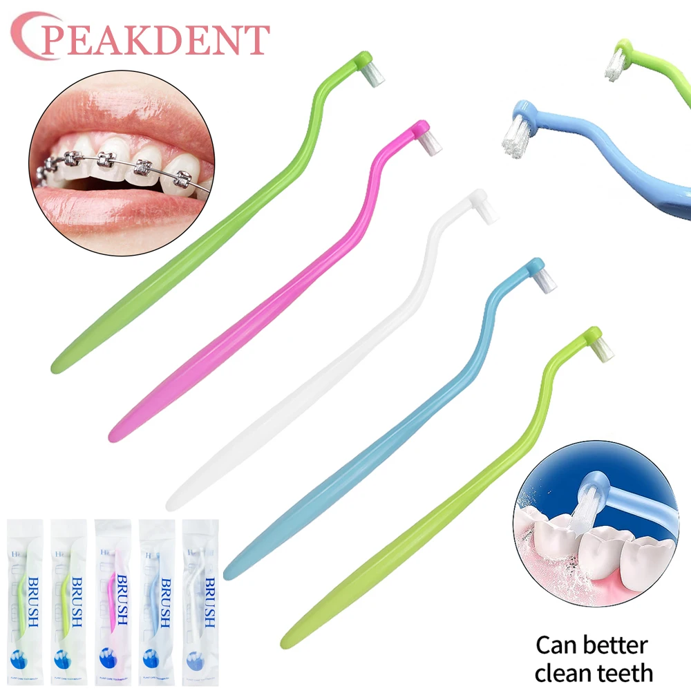 3Pcs Orthodontic Toothbrush Small Head Soft Hair Cleaning Tooth-brush Interdental Tooth Brush Oral Hygiene Dentist Materials