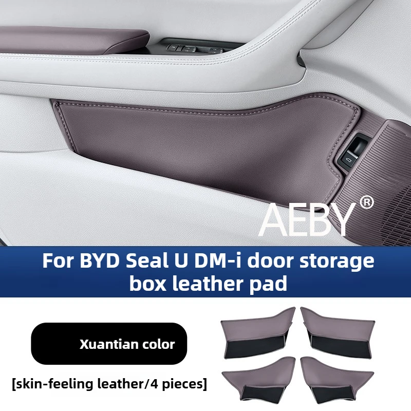 AEBY For BYD Seal U DM-i 2020-2025 Car Door Side Pocket Organizer, Large Capacity Holder Waterproof Storage Bag Auto Accessories