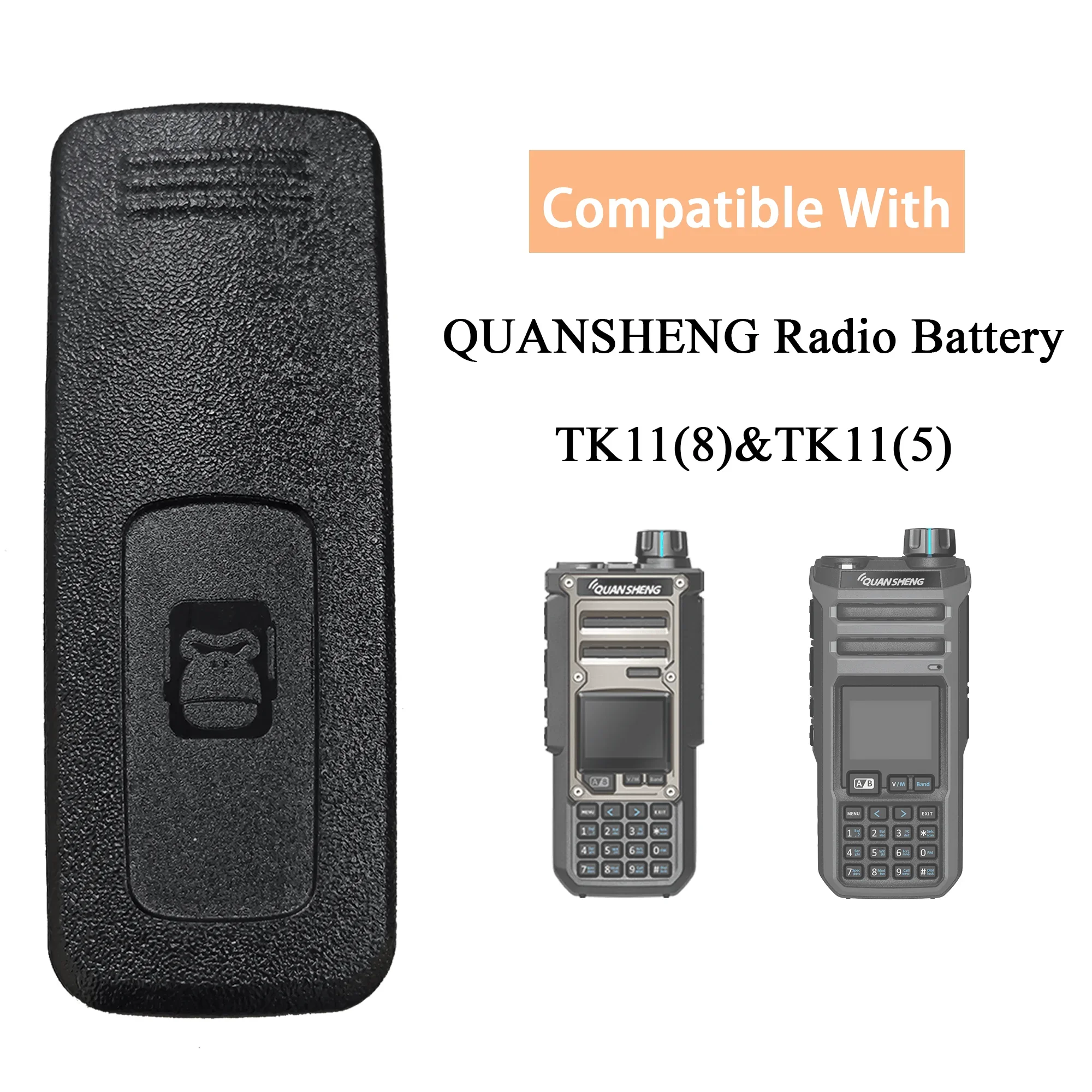 Quansheng tk11 8 walkie talkie cinto clipe tk11 5 clipe traseiro braçadeira substituição durável original tk11 acessórios de rádio 1/2/5/10 pçs