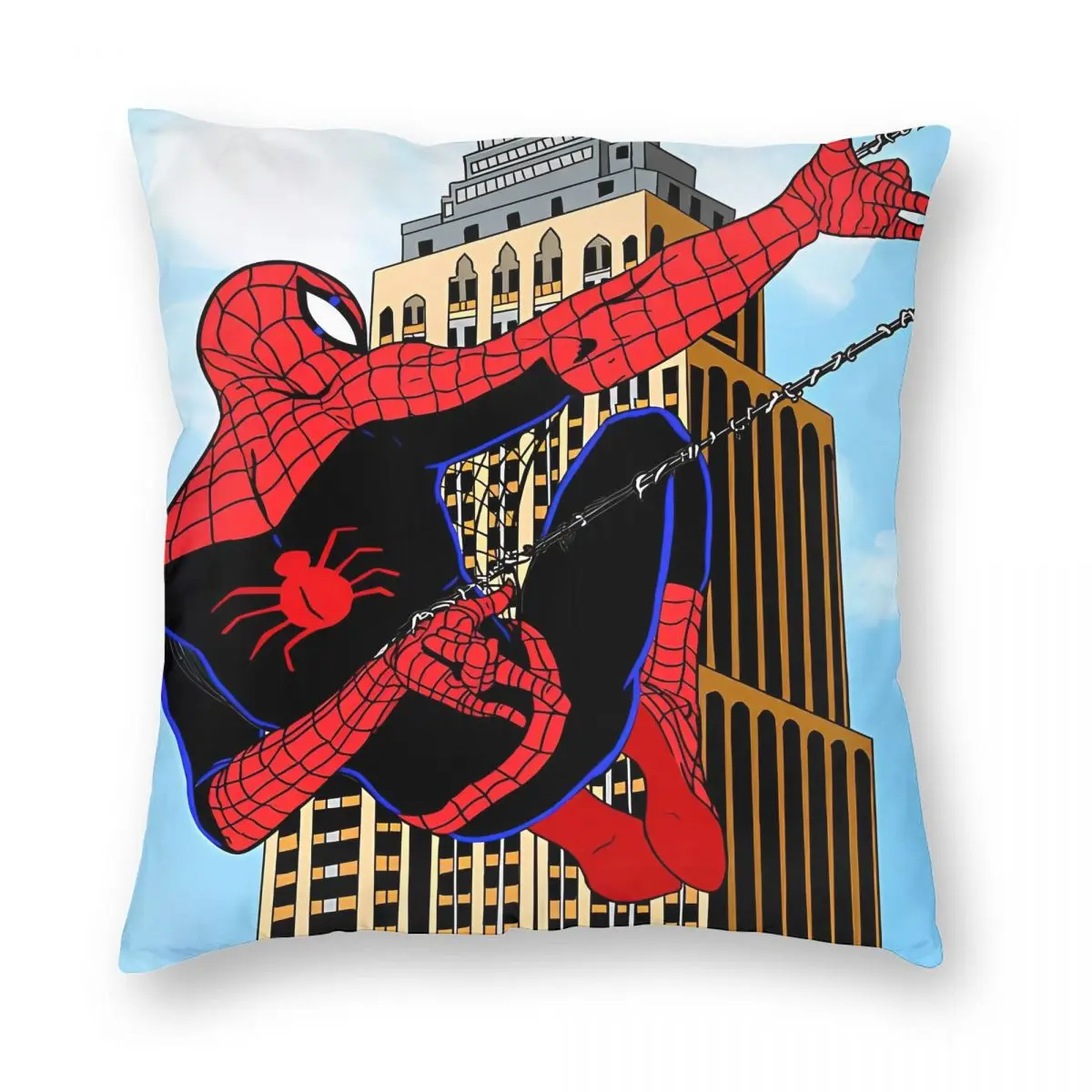 Arachnid Spiderman Spiderverse Pillowcase Printing Cushion Cover Decorative 90s Throw Pillow Case Cover Seater Square