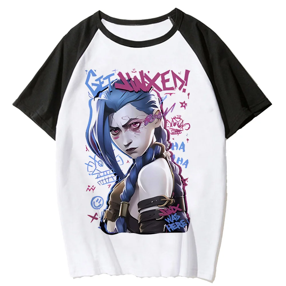 Arcane Monkey T Shirt Men Women Jinx Cartoon Tees Harajuku Anime Graphic T Shirts Harajuku Funny T-shirt Male