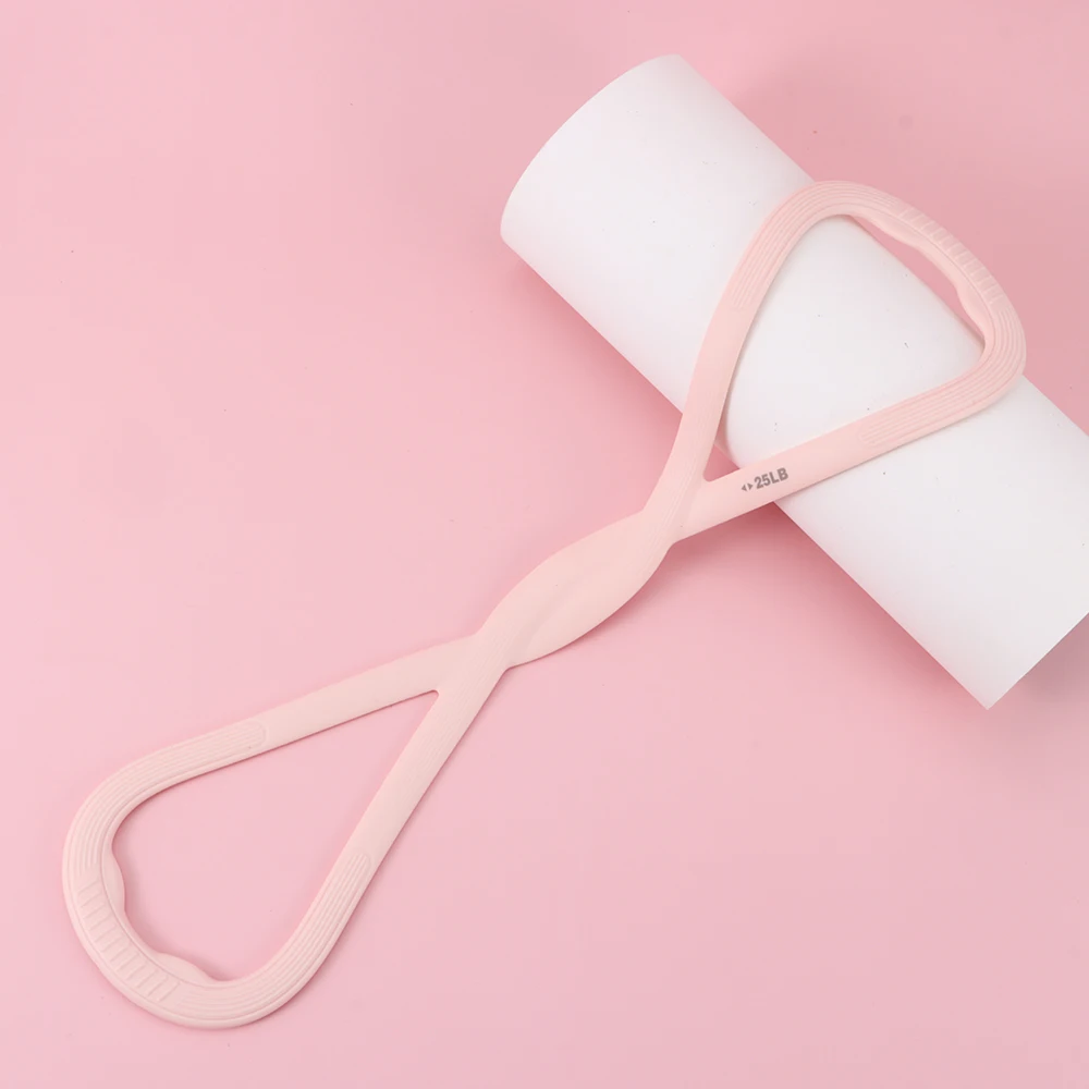 Figure 8 Resistance Bands Soft Silicone Quick Rebound Exercise Bands 25/35 LB Portable Exercise Elastic Pull Bands Home Fitness