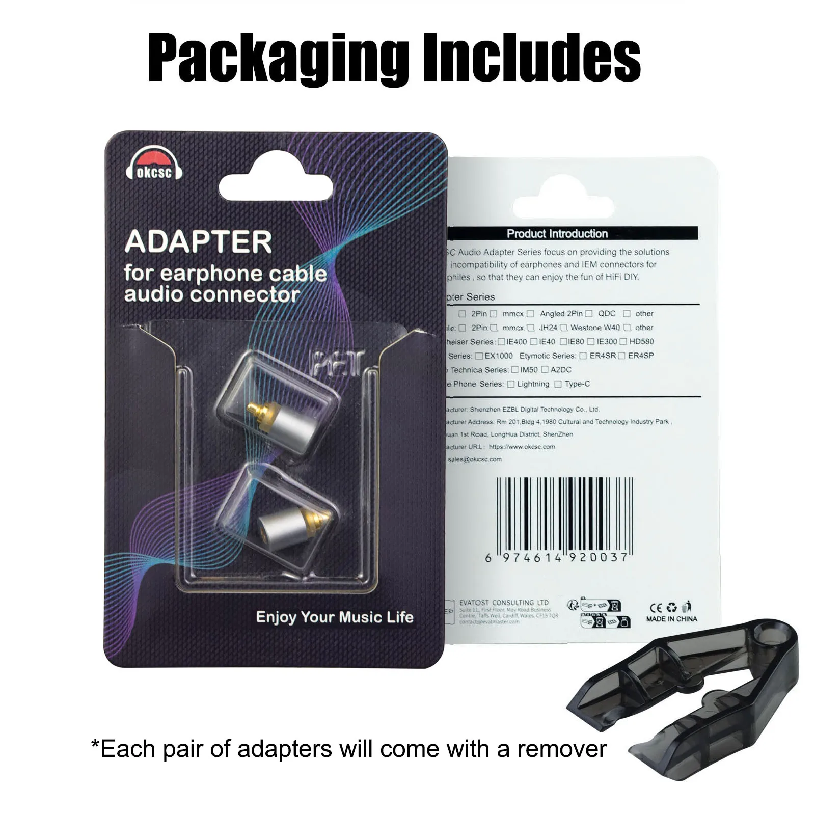 -محول سماعة أذن من أنثى إلى سوني ، موصل M7 لسوني للرجال