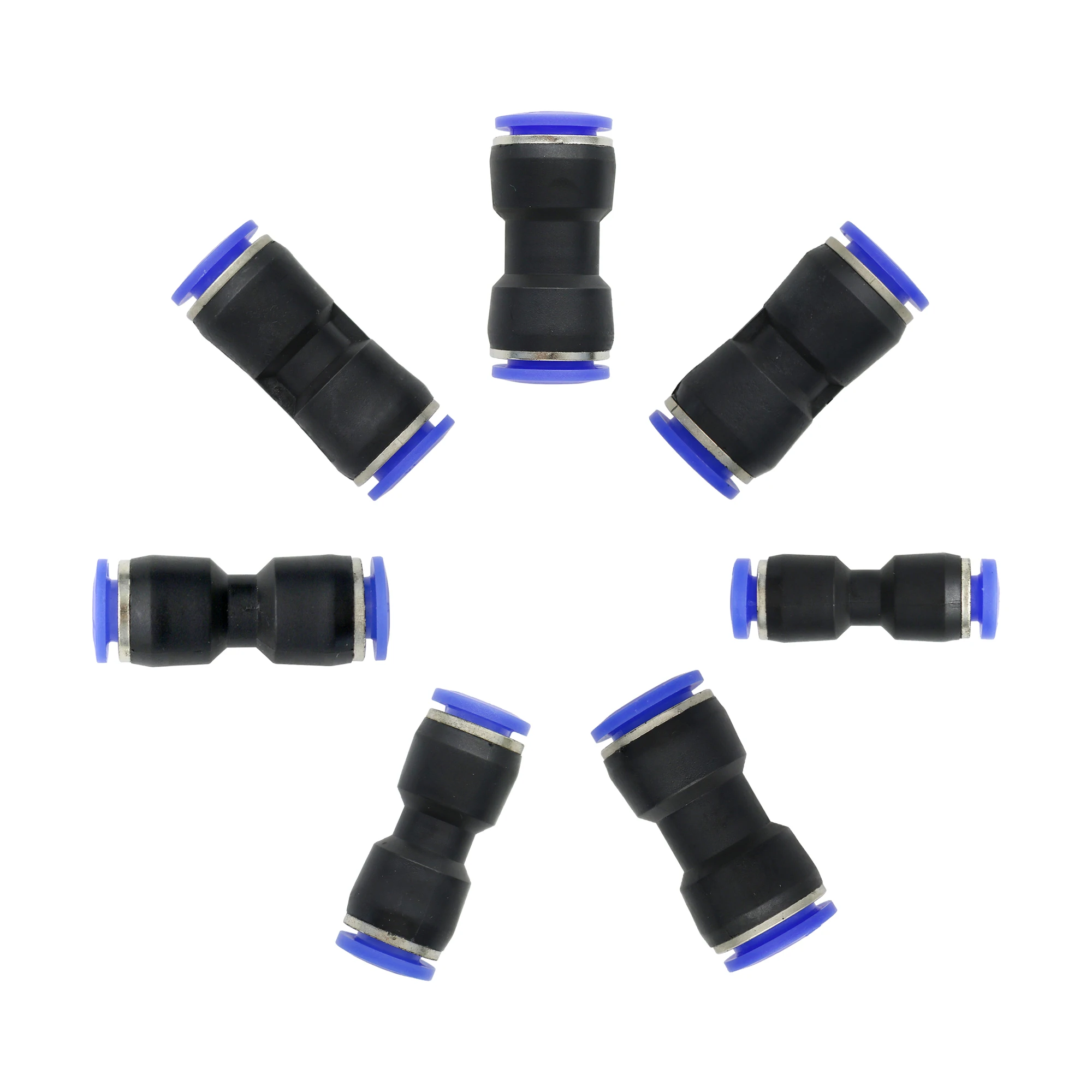 Pneumatic Fittings Fitting Plastic Connector PU PG 4mm 6mm to 8mm 10mm Air water Hose Tube Push in Straight Gas Quick Connectors