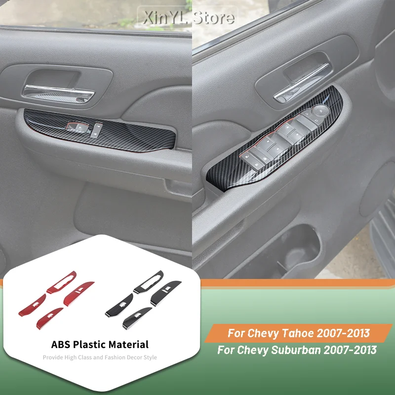 

Window Lift Trim Cover ABS Decoration Stickers for Chevrolet Suburban/Avalanche/Tahoe/GMC YUKON/GMC SIERRA 2007-2013
