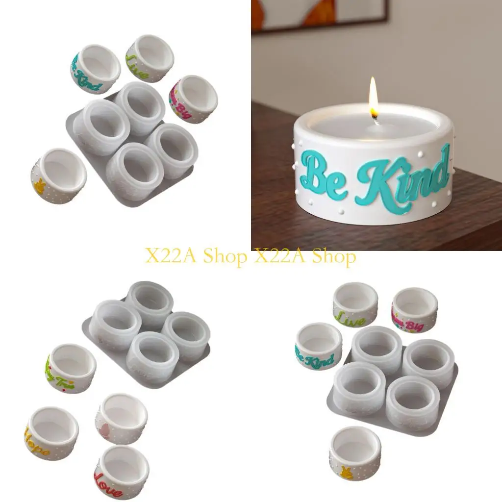 Unique Tear Resistant Silicone Mould 4 Cavity Crafting Stands Accent