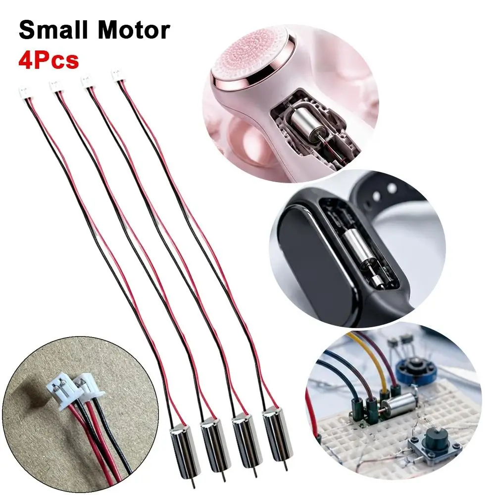 4pcs Mini 716 Model Airplane Hollow Cup Motor 7mm*16mm Wire Length 130mm High Speed Coreless Motor Model 1.25 terminal Cable 3V