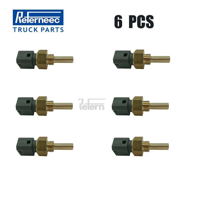 

6 PCS Water Coolant Temperature Sensor OE Number 1612230 1594225 For VOL Truck Parts