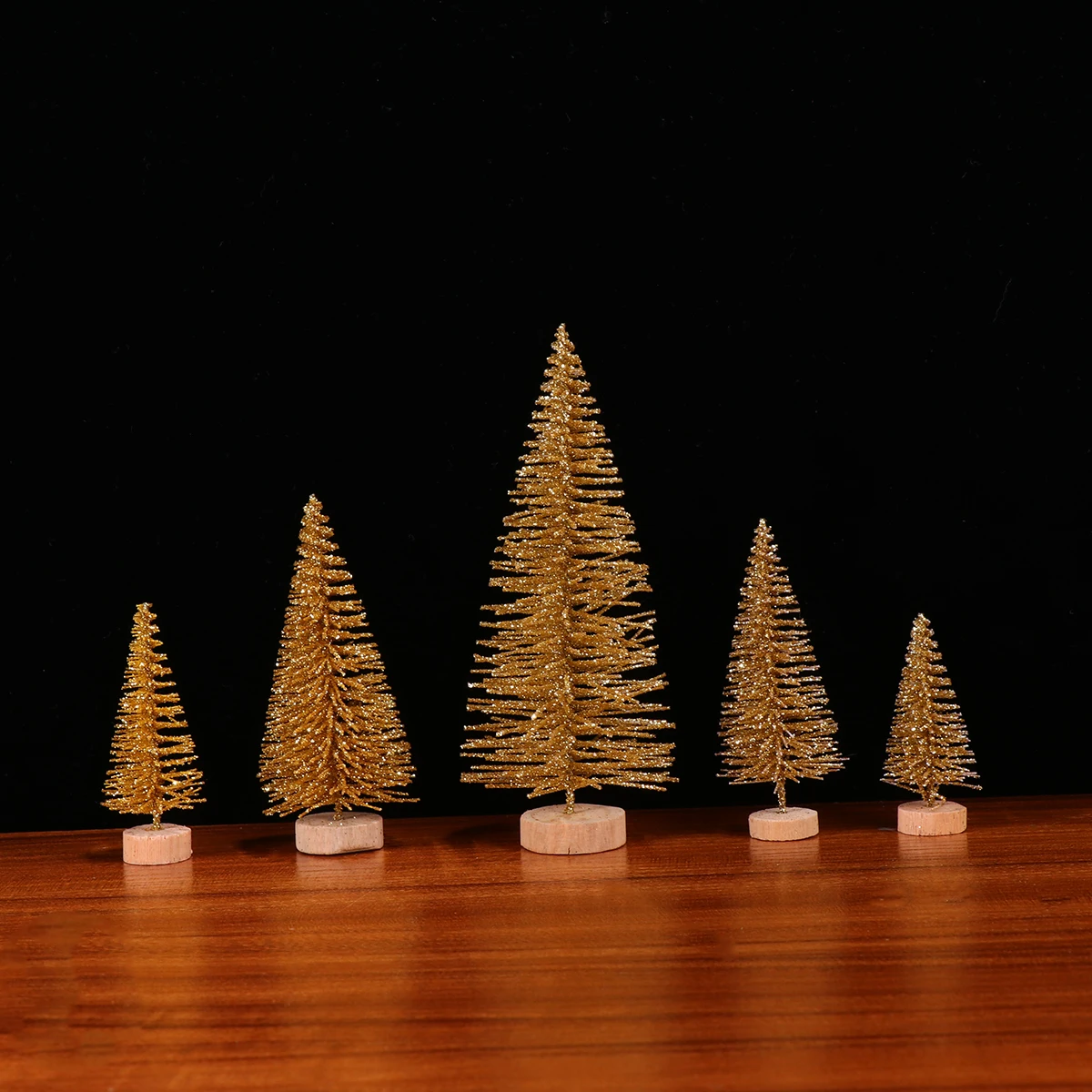 

48 Pcs Mini Christmas Tree Miniature Ornaments Minature Decorations Festive Small