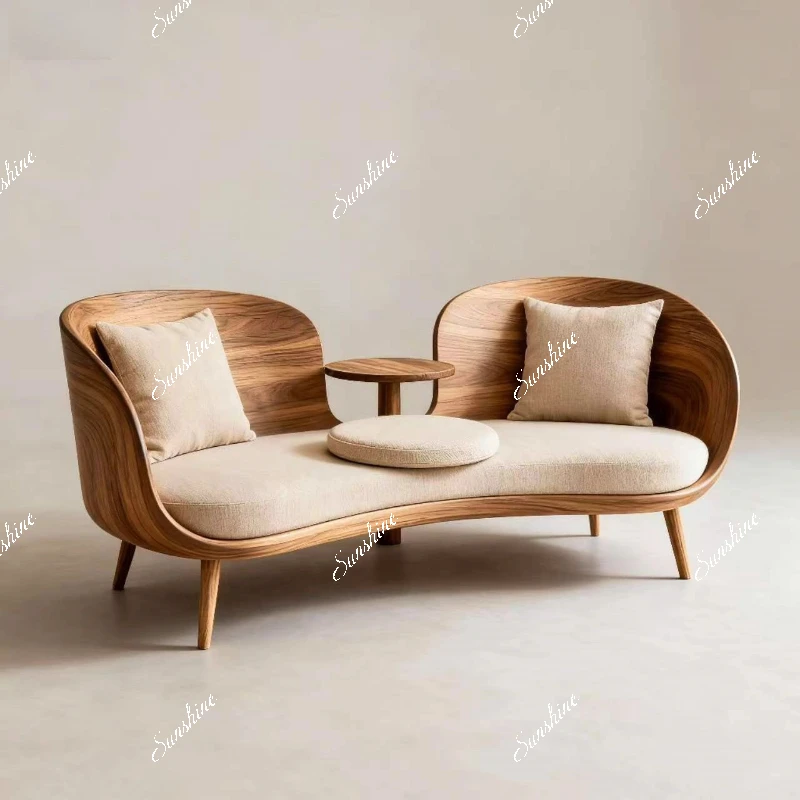 

Arhat bed, solid wood new Chinese-style small apartment dual-purpose sofa, combination living room