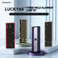Weikav Lucky 65V2 keys Three Mode Mechanical Keyboard Aluminum Alloy Rgb Hot Swappable Custom Gaming Keyboard Computer Accessory