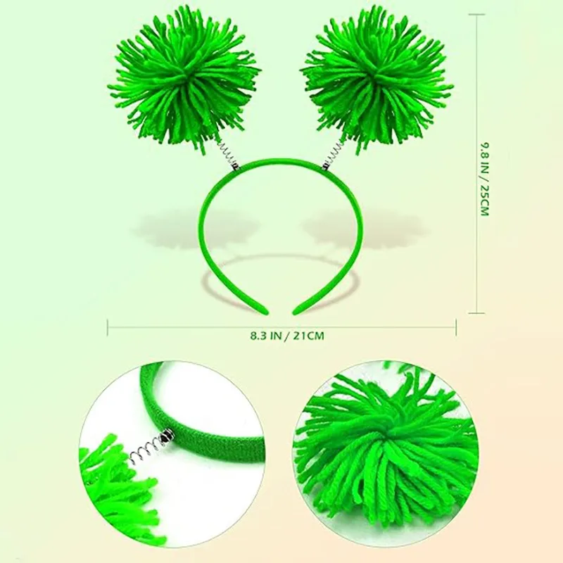 Photobooth Prop St Patrick's Day Carnival Set Irish Clover Theme Performance Dress Up Festival Makeup Costume