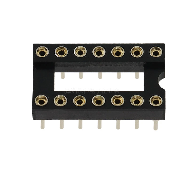 Conector de enchufe IC de agujero redondo, enchufe de circuito integrado DIP8 DIP14 DIP16 DIP18 DIP20 DIP28 DIP40, 10 Uds.