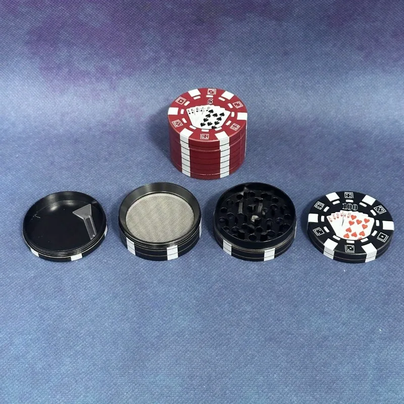 2 بوصة تكساس بوكر محظوظ عشب طاحونة التوابل دليل كسارة معدنية مدقة الفلفل هاون الملح قاطعة المطحنة طاحونة التدخين الملحقات