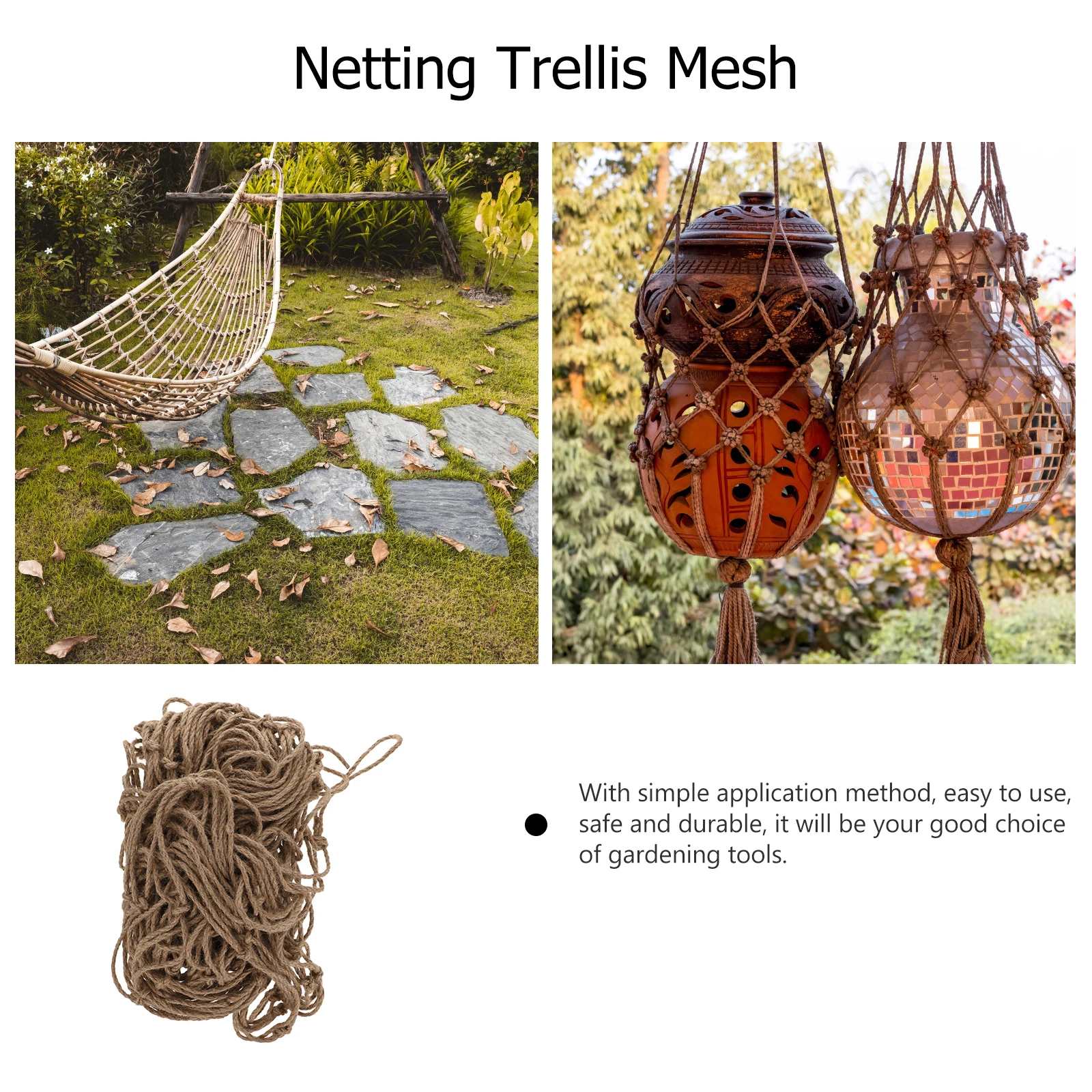 

1Pcs Gardening Plant Protective Netting Rope Durable Support Tool for Tomato Cucumber Grape Vertical Horizontal Growth Mesh