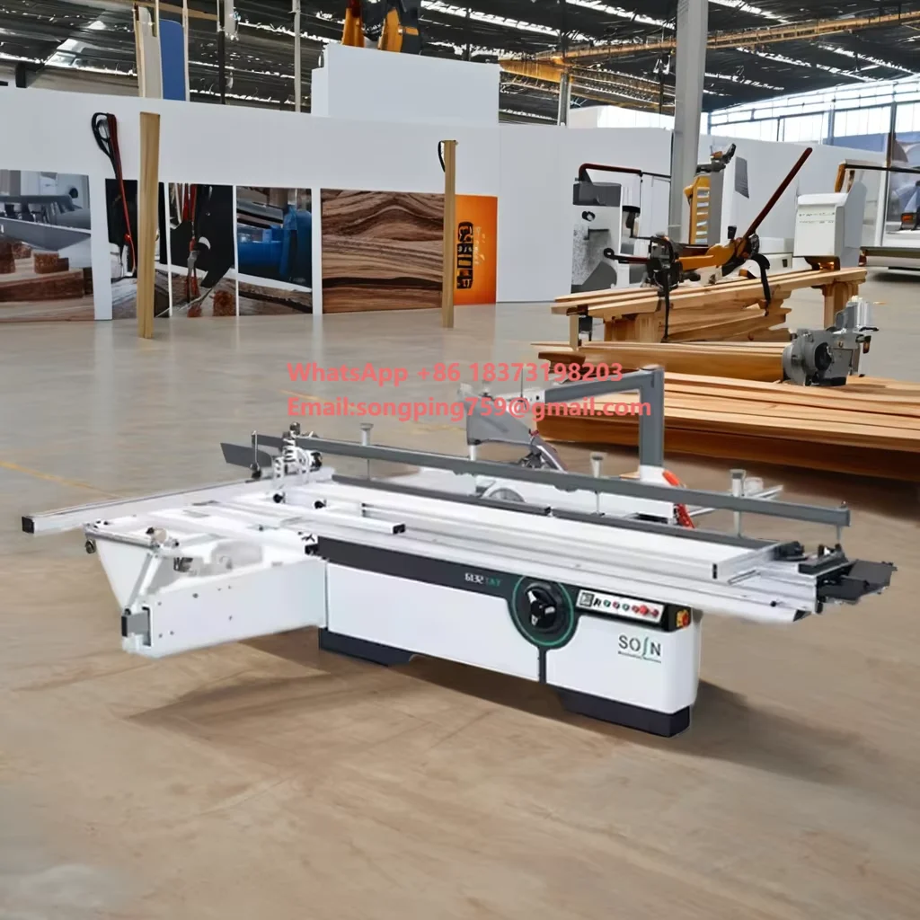 

Factory Price Woodworking Sliding Table Panel Saw Machine With Digital Display and Electric Lifting Wood Cutting Saw