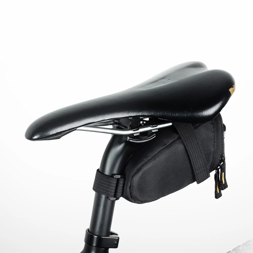

Bike Rear Saddle Bag Water Resistant Seat Post Storage Pouch with Reflective Strip for Night Safety Fits Cellphone Id Cash