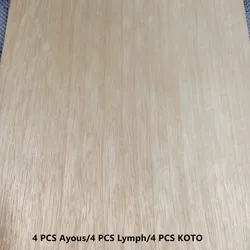 Table Tennis Blade Bottom Plate, Linfa KOTO Ayous Combinação De Madeira, DIY Material De Superfície, 12 Pcs