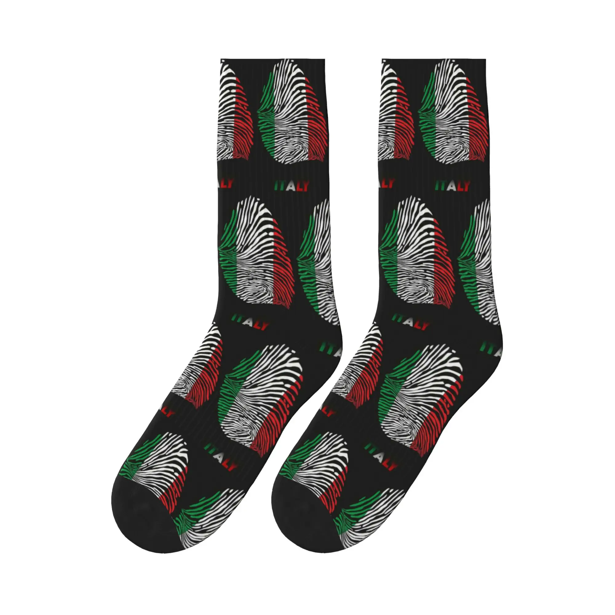 

Vintage Italy Flag Car Italian Pride Sports Socks High Quality Stockings All Season Long Socks for Unisex Birthday Present