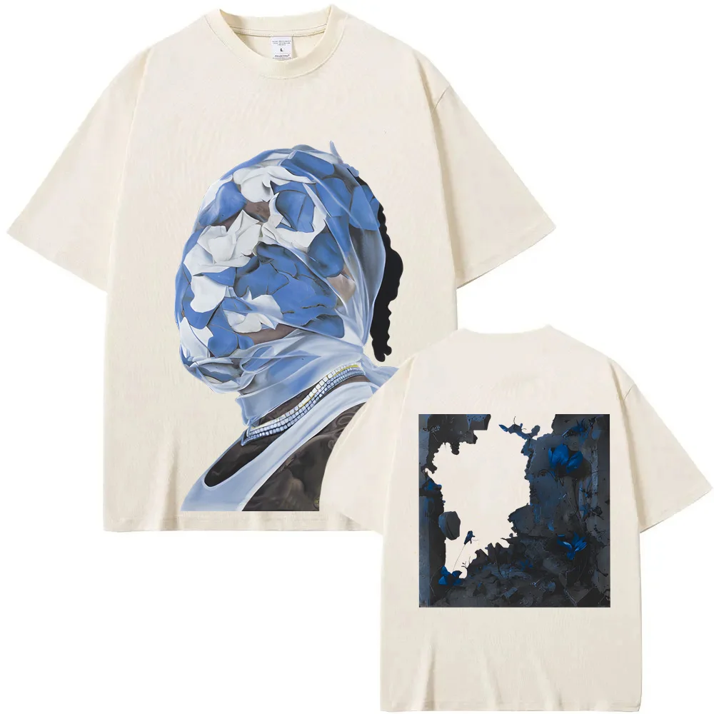 تي شيرت واحد من WUN ذو وجهين لمغني الراب Gunna نفس الموقع الرسمي 100% قطن عالي الجودة تي شيرت صيفي برقبة دائرية تي شيرت نسائي