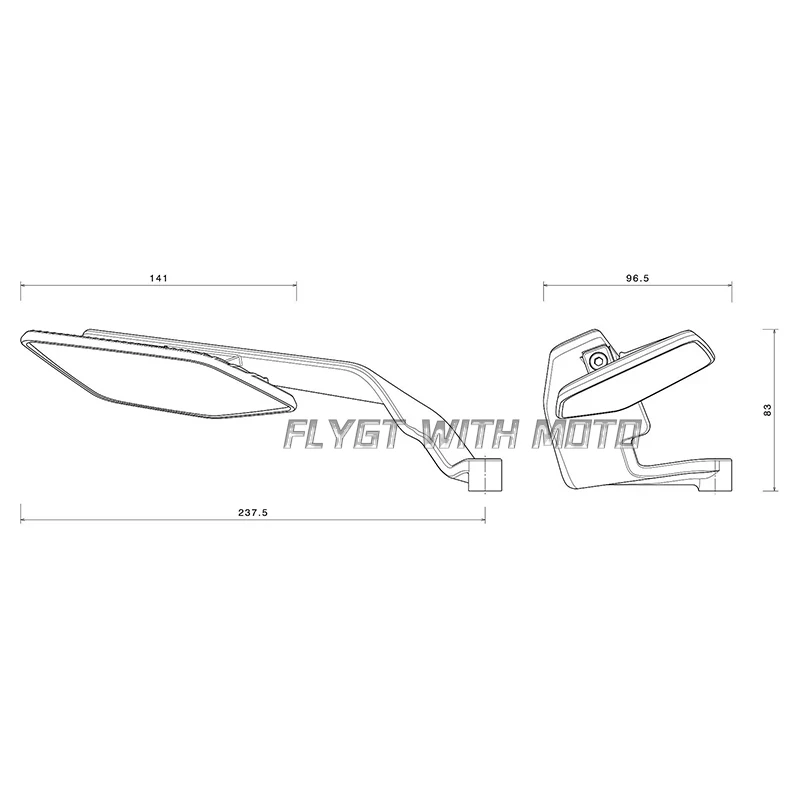 ل BMW S1000R F900R F900XR G310R G310GS C400X C400GT العالمي للدراجات النارية مرآة الرياح الجناح الجانب الرؤية الخلفية عكس مرآة