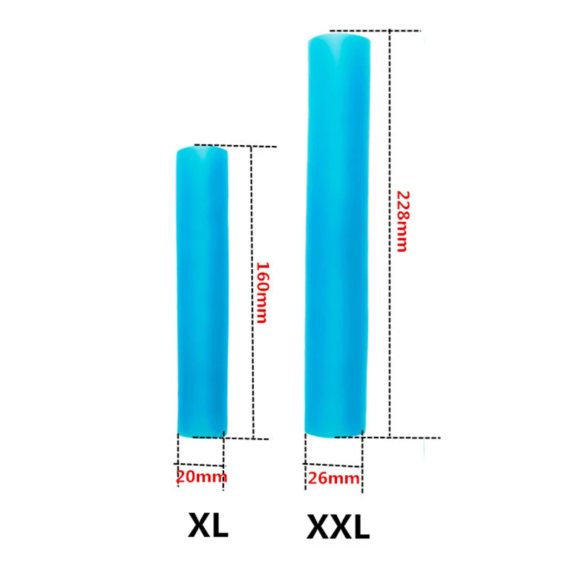 Penis Sleeves Extender Glans Cap Sleeve for Penis Enlargement Stretcher Pump Reusable Silicone Genital Sleeve Various Sizes