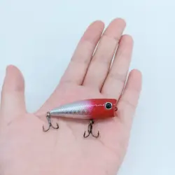 DUODUOYU 1PCS Mini Popper Fishing Lure 4.5g/50mm Top Water Artificial  Hard Bait Sharp Hook Crankbait Wobbler Fishing Tackle
