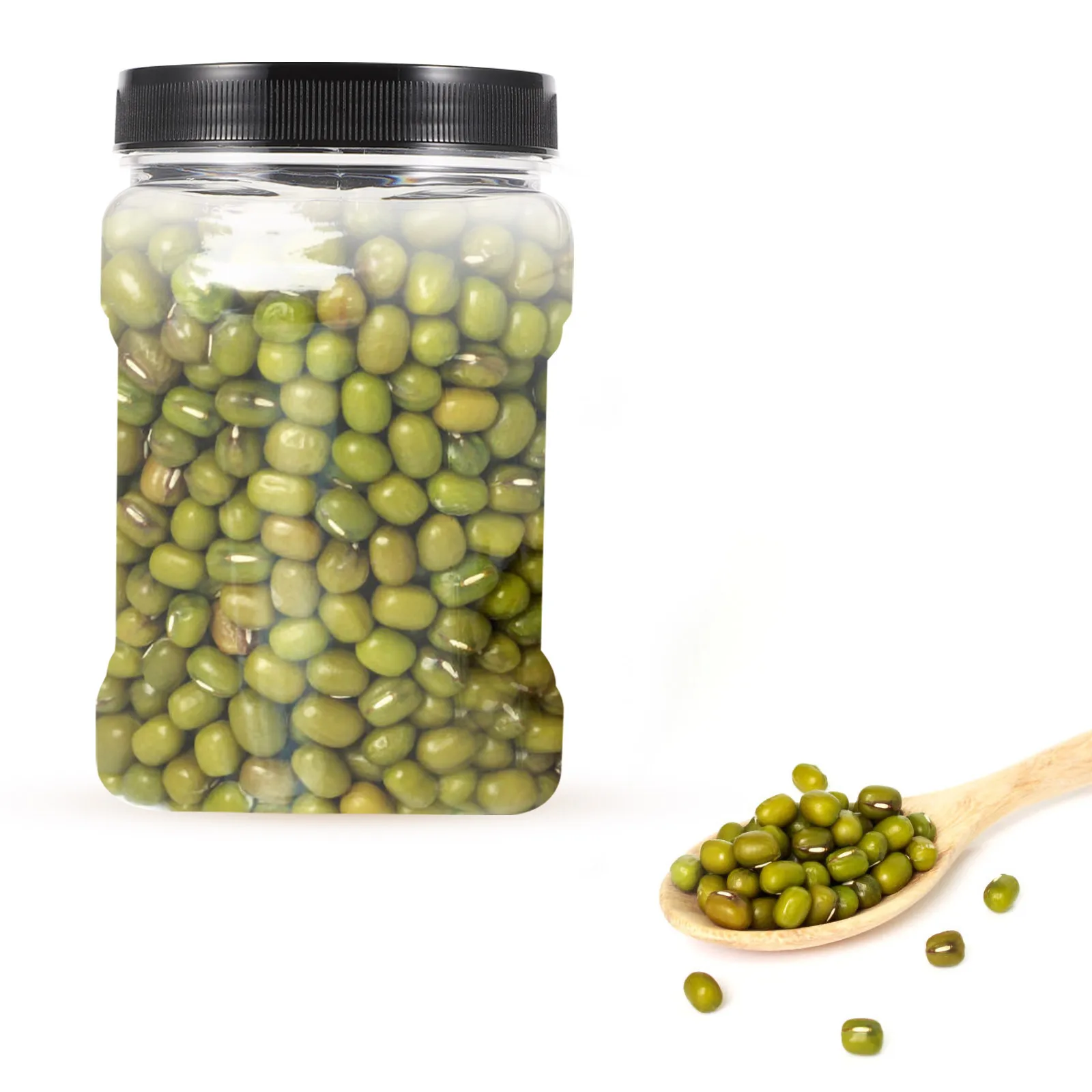 

6Pcs 1000ml Plastic Jars Transparent Food Storage Containers Kitchen Nuts Plastic Jars Transparent Bottles